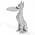 Doberman Server Dog Statue 3D Model 3D model small image 6