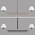 Rigby Large Linear Chandelier Visual Comfort 3D model small image 6