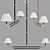 Rigby Large Linear Chandelier Visual Comfort 3D model small image 8