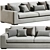 Gran Milano Sectional Chaise 02 3D model small image 2