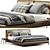 Modern Margot Bed by Domkapa 3D model small image 3