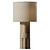 Sleek Acacia Wood Table Lamp 3D model small image 1