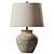 Cozy Gray Ceramic Table Lamp 3D model small image 1