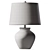 Cozy Gray Ceramic Table Lamp 3D model small image 2