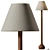 Elegant Modern Osaka Floor Lamp 3D model small image 1