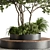 Cityscape Oasis Bench Plant Display 3D model small image 3