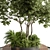 Cityscape Oasis Bench Plant Display 3D model small image 4