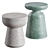 Terrazzo Side Tables Set, Mesquida & Pada 3D model small image 1