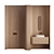 Wave Organic Bathroom Furnishings 3D model small image 5