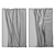 Fabric Folds Wall Panel 3D model small image 10