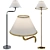 Rigby Medium Bridge Arm Floor Lamp 3D model small image 1