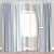 Modern Curtains 3D Model Set 3D model small image 1