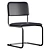 Sleek Modern Visitor Chair 3D model small image 2
