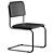 Sleek Modern Visitor Chair 3D model small image 3