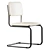 Sleek Modern Visitor Chair 3D model small image 5