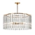 Golden Glass Azra Chandelier 3D model small image 1