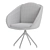 Elegant Textile Grey Dining Chair 3D model small image 6