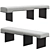 Anees KONYA Bench: Sleek Elegance 3D model small image 1