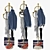 Elegant Wrought Iron Coat Rack 3D model small image 2