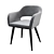 Odar-3 Dining Chair Modern Gray 3D model small image 4