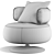 Moderno Lounge Chair, 3D Model 3D model small image 4