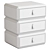 Rotating Drawer Bedside Table 3D model small image 6