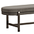 Luxury Upholstered Domkapa Bench 3D model small image 2