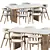  Scandinavian Dining Set 257 3D model small image 1