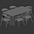  Scandinavian Dining Set 257 3D model small image 6