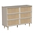 Modern Taga Chest with Rattan Facade 3D model small image 7