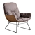 Stylish Leya Lounge Chair 3D model small image 4