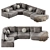 Contemporary BOLD Sofa - Sleek Design 3D model small image 1