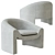 Bolia Mielo Armchair & Footstool 3D model small image 4