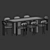 Elegant Dining Set with Franka Casa Blanco Chairs 3D model small image 5