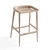 Uniqwa Tarkuli Natural Barstool 3D model small image 1