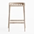 Uniqwa Tarkuli Natural Barstool 3D model small image 2