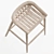 Uniqwa Tarkuli Natural Barstool 3D model small image 3