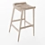 Uniqwa Tarkuli Natural Barstool 3D model small image 4