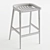 Uniqwa Tarkuli Natural Barstool 3D model small image 7