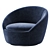 Cozy Swivel Chair: Modern Armchair 3D model small image 3