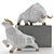 Bull Sculpture 3D Model for Renders 3D model small image 3