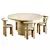 Modern Dining Set Soho Home 3D model small image 2