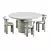 Modern Dining Set Soho Home 3D model small image 3