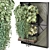 Set of Indoor Plants on Metal Shelf 3D model small image 2