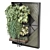 Set of Indoor Plants on Metal Shelf 3D model small image 9