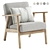 EKENASET Kilanda Armchair Light Beige 3D model small image 1