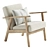 EKENASET Kilanda Armchair Light Beige 3D model small image 6