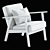 EKENASET Kilanda Armchair Light Beige 3D model small image 7