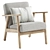 EKENASET Kilanda Armchair Light Beige 3D model small image 9