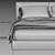 Contemporary B&B Italia Charles Bed 3D model small image 3